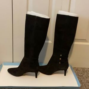 Antonio Melani knee high suede black boots from Dollard’s